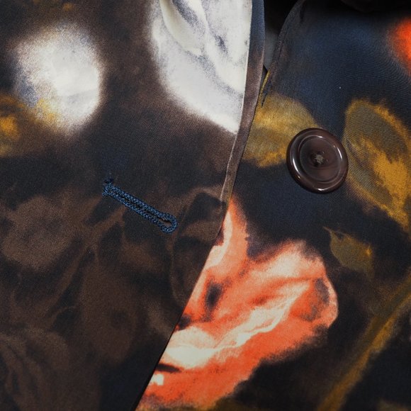 Susan Graver Roses Floral Blazer Size L - Picture 9 of 9